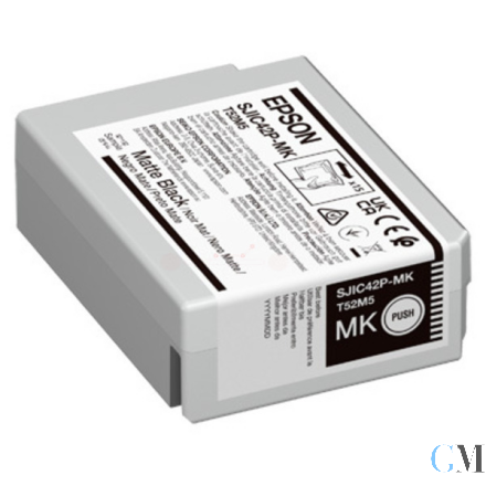 Original Epson C13T52M540/SJIC-42-P-MK Tintenpatrone schwarz matt 50ml