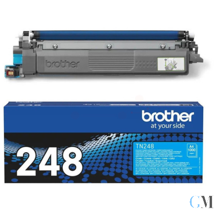 Original Brother TN-248C Toner-Kit cyan, 1.000 Seiten ISO/IEC 19752