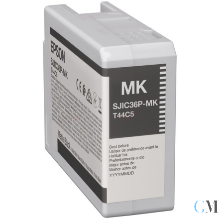 Original Epson C13T44C540/SJIC-36-P-MK Tintenpatrone schwarz matt 80ml