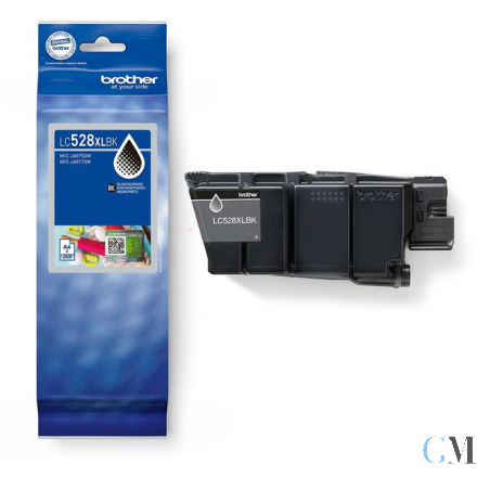Original Brother LC-528XLBK Tintenpatrone schwarz ultra High-Capacity, 12.000 Seiten ISO/IEC 19752