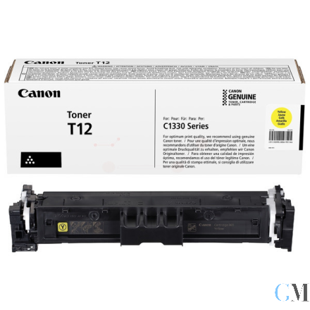 Original Canon 5095C006/T12 Tonerkartusche gelb, 5.300 Seiten ISO/IEC 19752