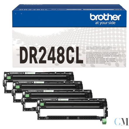 Original Brother DR-248CL Drum Kit Bk,C,M,Y, 4x30.000 Seiten VE=4