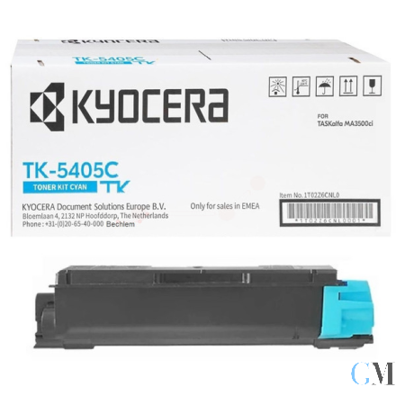 Original Kyocera 1T02Z6CNL0/TK-5405C Toner-Kit cyan, 10.000 Seiten ISO/IEC 19752
