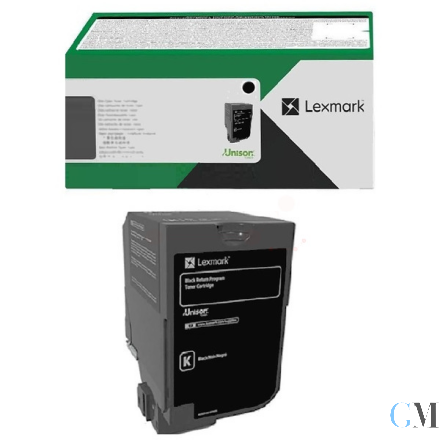 Original Lexmark 81C2XK0 Toner-Kit schwarz extra High-Capacity return program, 28.000 Seiten ISO/IEC 19752