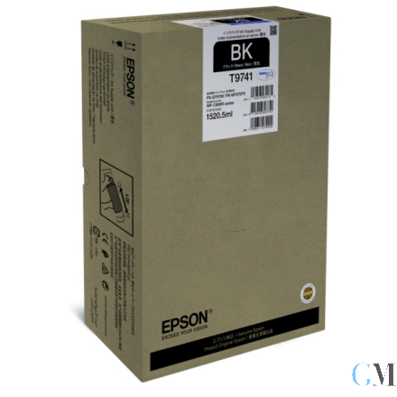 Original Epson C13T97410N/T9741 Tintenpatrone schwarz, 86.000 Seiten 1520.5ml