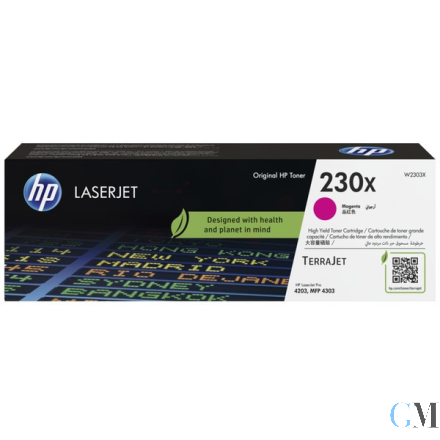 Original HP W2303X/230X Tonerkartusche magenta High-Capacity, 5.500 Seiten ISO/IEC 19798