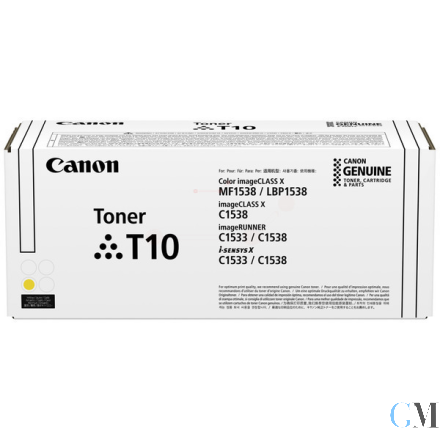 Original Canon 4563C001/T10 Tonerkartusche gelb High-Capacity, 10.000 Seiten ISO/IEC 19752