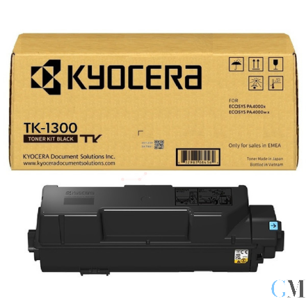 Original Kyocera 1T0C150NL1/TK-1300 Toner-Kit schwarz, 3.000 Seiten ISO/IEC 19752