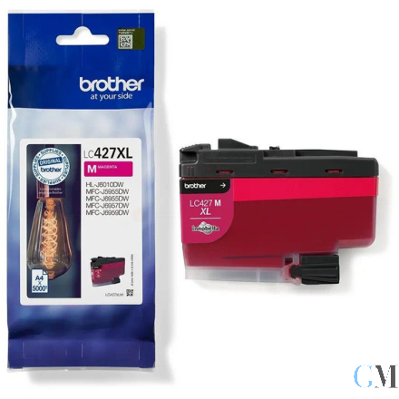 Original Brother LC-427XLM Tintenpatrone magenta High-Capacity, 5.000 Seiten ISO/IEC 24711