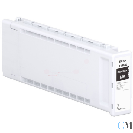 Original Epson C13T48M80N/T48M8 Tintenpatrone schwarz matt High-Capacity 700ml
