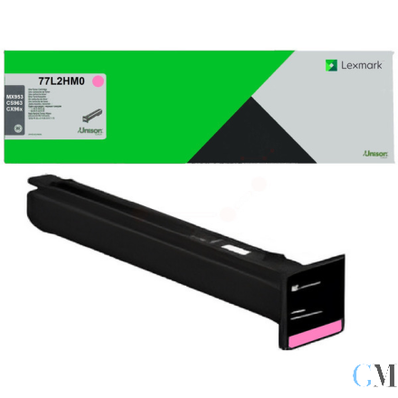 Original Lexmark 77L2HM0 Toner-Kit magenta High-Capacity return program, 46.900 Seiten ISO/IEC 19752