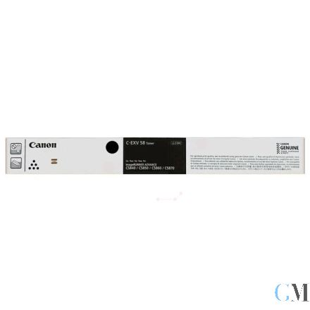 Original Canon 3763C002/C-EXV58BK Toner schwarz, 71.000 Seiten ISO/IEC 19752