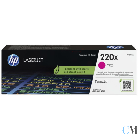 Original HP W2203X/220X Tonerkartusche magenta High-Capacity, 5.500 Seiten ISO/IEC 19798