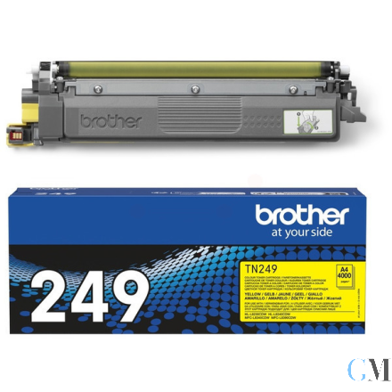 Original Brother TN-249Y Toner-Kit gelb extra High-Capacity, 4.000 Seiten ISO/IEC 19752