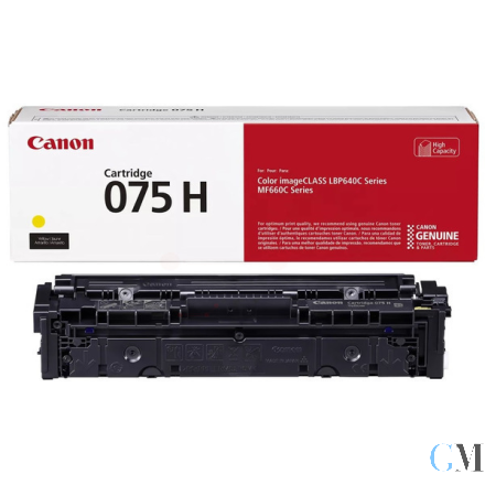 Original Canon 6366C002/075H Tonerkartusche gelb High-Capacity, 2.500 Seiten ISO/IEC 19752