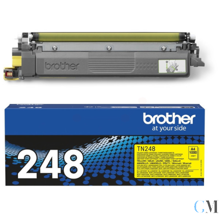 Original Brother TN-248Y Toner-Kit gelb, 1.000 Seiten ISO/IEC 19752