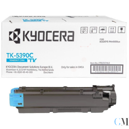 Original Kyocera 1T02Z1CNL0/TK-5390C Toner-Kit cyan, 13.000 Seiten ISO/IEC 19752