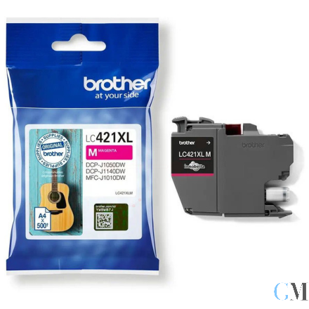 Original Brother LC-421XLM Tintenpatrone magenta, 500 Seiten
