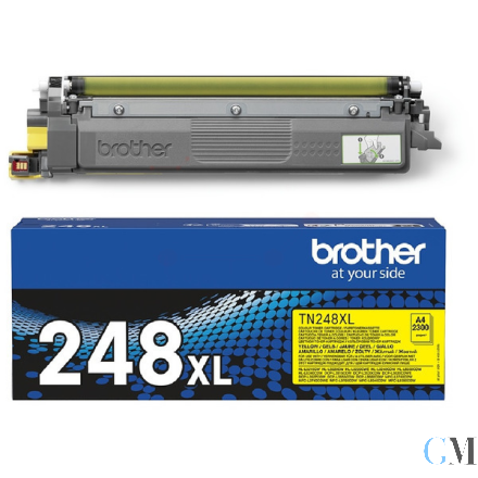 Original Brother TN-248XLY Toner-Kit gelb High-Capacity, 2.300 Seiten ISO/IEC 19752