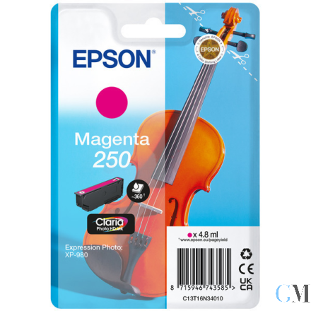 Original Epson C13T16N34010/250 Tintenpatrone magenta, 360 Seiten 4,8ml