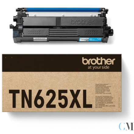 Original Brother TN-625XLC Toner-Kit cyan High-Capacity, 4.500 Seiten ISO/IEC 19752