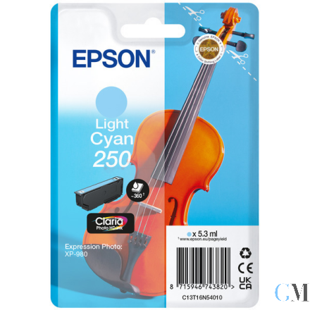 Original Epson C13T16N54010/250 Tintenpatrone cyan hell, 360 Seiten 5,3ml