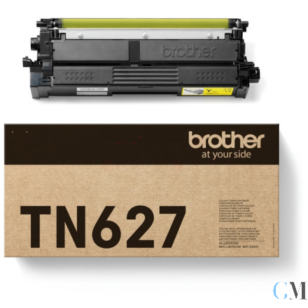 Original Brother TN-627Y Toner-Kit gelb ultra High-Capacity, 10.000 Seiten ISO/IEC 19752