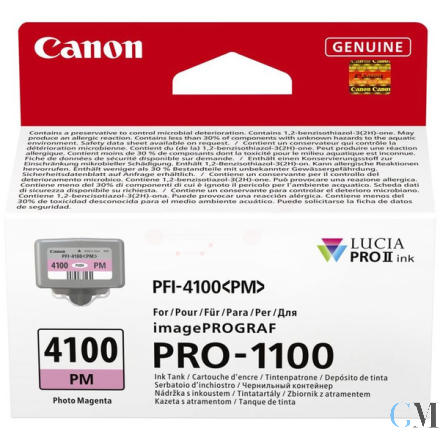 Original Canon 6782C001/PFI-4100PM Tintenpatrone magenta hell 80ml