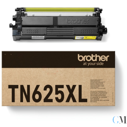 Original Brother TN-625XLY Toner-Kit gelb High-Capacity, 4.500 Seiten ISO/IEC 19752