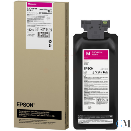 Original Epson C13T55P340/SJIC-48-P-M Tintenpatrone magenta 480ml