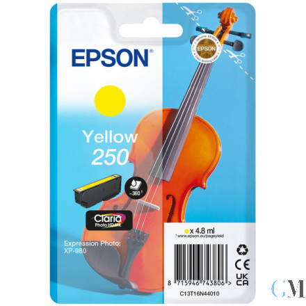 Original Epson C13T16N44010/250 Tintenpatrone gelb, 360 Seiten 4,8ml