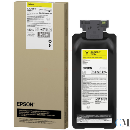 Original Epson C13T55P440/SJIC-48-P-Y Tintenpatrone gelb 480ml