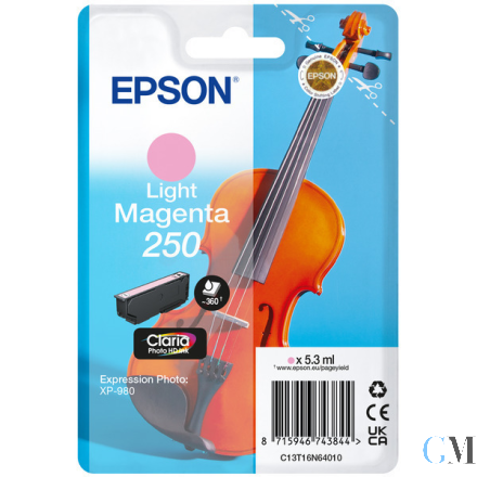 Original Epson C13T16N64010/250 Tintenpatrone magenta hell, 360 Seiten 5,3ml