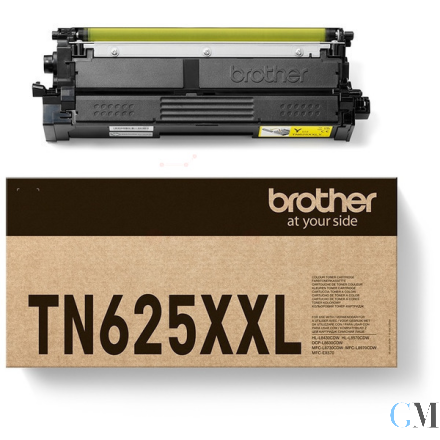 Original Brother TN-625XXLY Toner-Kit gelb extra High-Capacity, 6.500 Seiten ISO/IEC 19752