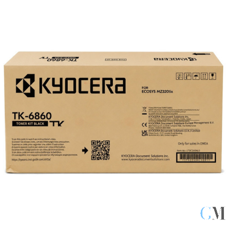 Original Kyocera 1T0C2V0NL0/TK-6860 Toner-Kit High-Capacity, 15.000 Seiten ISO/IEC 19752