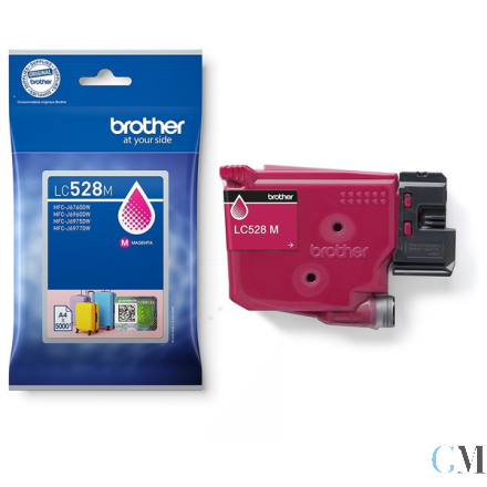 Original Brother LC-528M Tintenpatrone magenta extra High-Capacity, 5.000 Seiten ISO/IEC 19752