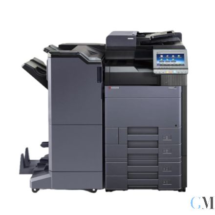 Triumph Adler UTAX 2506ci Kopierer refurbished auf PF-7100 (2x500-Blatt A3) mit DP-7120 mit Finisher DF-7110 Booklet Tacker mit 48.089 Seiten gedruckt Toner B:55% C:20% M:25% Y:85% Baugleich Kyocera Taskalfa 2552ci