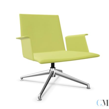 Brunner Fina Lounge 6742/AG Design-Loungesessel gelb- Ausstellungsstück