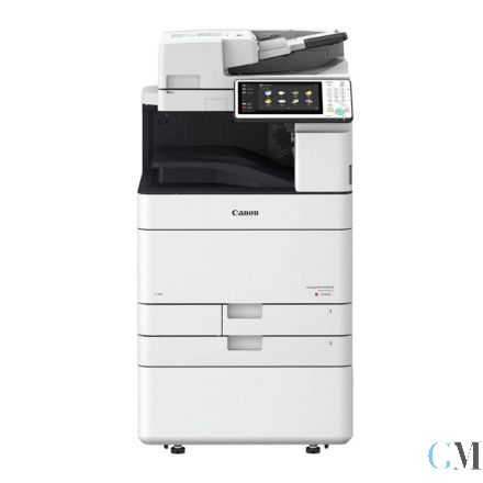 Canon imageRUNNER ADVANCE C3530i DIN A3 Farbkopierer refurbished auf Unterschrank mit Rollen TYP 51 mit 32.552 gedruckten Seiten mit gebrauchtem Tonersatz B: 70% C: 10% M: 100% Y: 20%