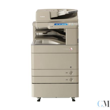 Canon imageRUNNER Advance IR C5235i Farbkopierer refurbished auf Unterschrank mit gebrauchtem Tonersatz