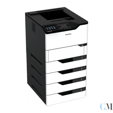 Toshiba E-Studio 528P DIN A4 S/W Laserdrucker refurbished mit 4x Papierfächern mit 61.447 gedruckten Seiten mit gebrauchtem Toner 50% Trommel 70%