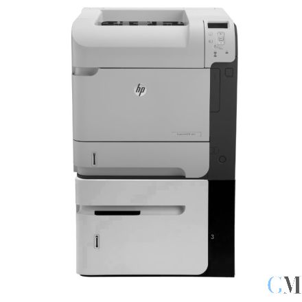 HP LaserJet Enterprise 600 M601dn CE990A DIN A4 S/W Laserdrucker refurbished mit Zusatzpapierfach CE398A mit 36.632 gedruckten Seiten mit gebrauchtem Toner 100% Wartungskit 90%