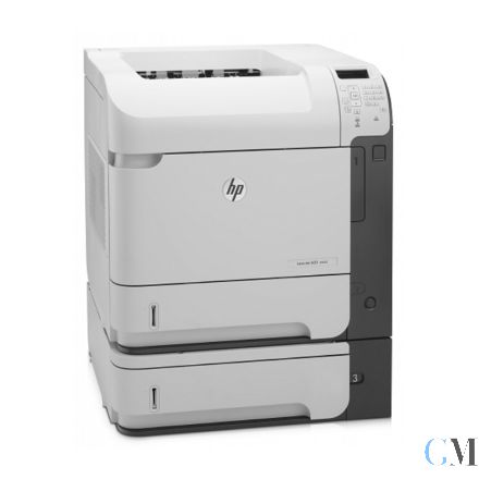HP LaserJet Enterprise 600 M601dn CE989A DIN A4 S/W Laserdrucker refurbished mit Zusatzpapierfach CE998A mit 36.632 gedruckten Seiten mit gebrauchtem Toner 100% Wartungskit 90%