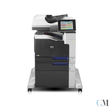 HP Laserjet Enterprise 700 color MFP M775f CC523A DIN A3 Farbkopierer refurbished auf Papierfach CE792A 500x A4 + Unterschrank mit 143.408 gedruckten Seiten mit gebrauchtem Tonersatz die ADF Halterung gebrochen Funktion ist nicht beeinträchtigt siehe Bild