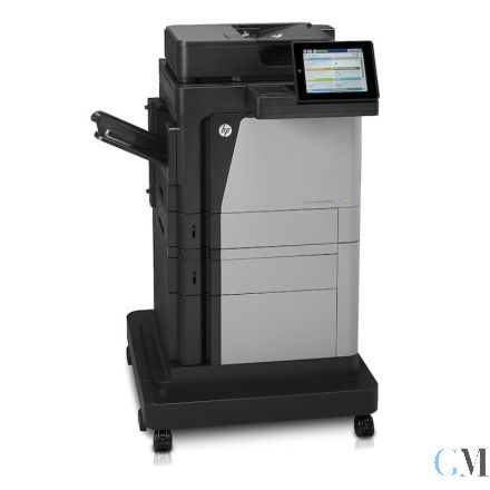 HP LaserJet Enterprise MFP M630F B3G85A DIN A4 S/W Duplex LAN Multifunktionsgerät refurbished mit Untergestell B3M74A auf Rollen mit gebrauchtem Toner Papierfach hat Bruch beieinflusst die Funktion nicht sieh Bild