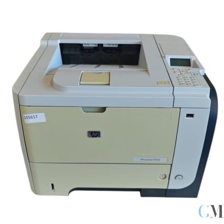 HP Laserjet P3015DN S/W DIN A4 Laserdrucker refurbished mit gedruckten Seiten ohne Toner vergilbt siehe Bild 
