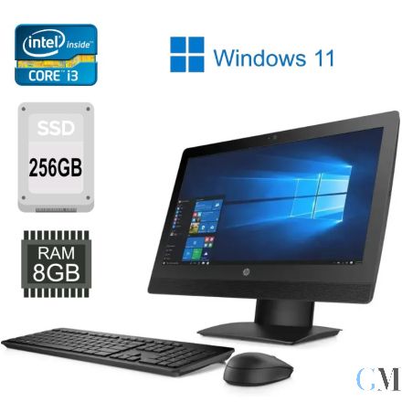 HP ProOne 600 G3 22" All In One PC Intel Core i3 FullHD 8 GB 256 SSD DVD NEW OB