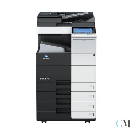 KONICA MINOLTA Bizhub 308 DIN A3 S/W Kopierer refurbished auf Papierfach PC-110 mit ADF DF-629 gebrauchtem Toner