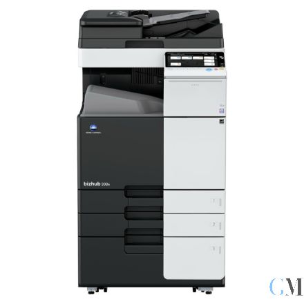 KONICA MINOLTA Bizhub 308 DIN A3 S/W Kopierer refurbished auf Rollwagen DK-510 mit ADF DF-629 mit 110.447 gedruckten Seiten mit gebrauchtem Toner B: 100% Trommel B: 99% Entwickler B: 81% Wartungskit 81% Transferband 99%