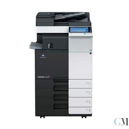 Konica Minolta bizhub C258 DIN A3 Farbkopierer refurbished auf PC-210 mit ADF DF-629 mit internem Finisher FS-533 mit Tacker mit gebrauchtem Tonersatz